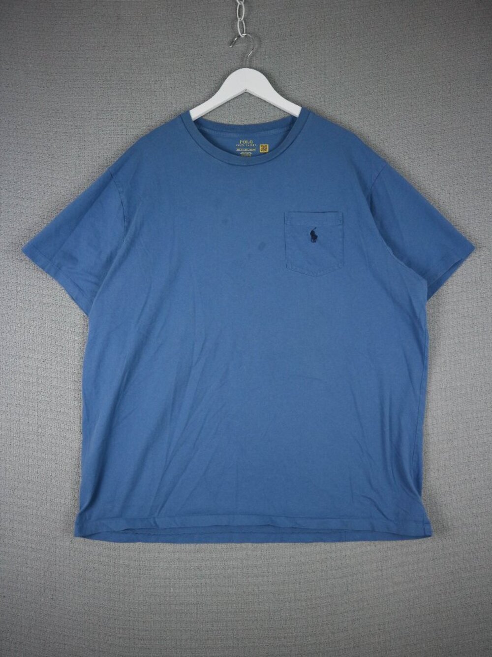 Polo Ralph Lauren Mens Pocket Tee Blue Cotton Shirt 2XL (as-is)
